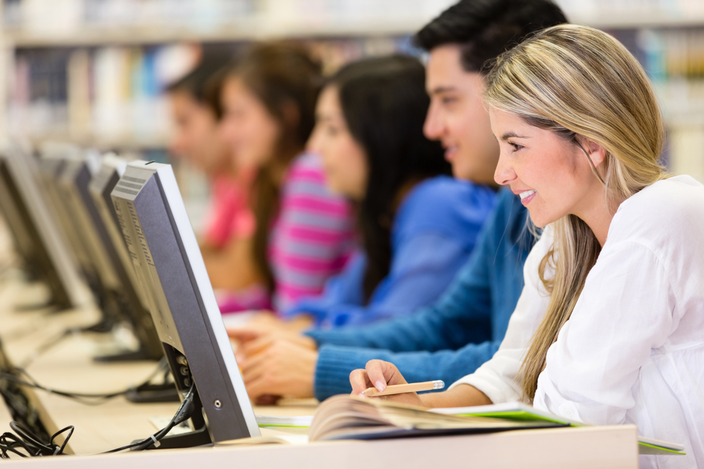 Staff at an educational organisation using an course management system